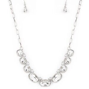 Gorgeously Glacial White Necklace